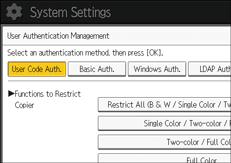 Illustrasjon av betjeningspanelet