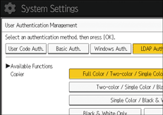 Illustrasjon av betjeningspanelet