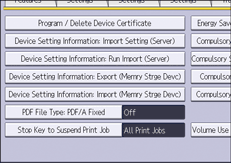 Illustrasjon av betjeningspanelet
