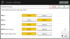 Illustrasjon av betjeningspanelet