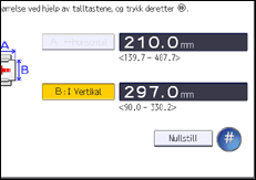 Illustrasjon av betjeningspanelet