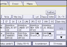 Illustrasjon av betjeningspanelet