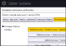 Ilustracja ekranu panela operacyjnego