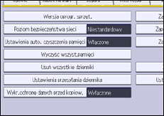 Ilustracja ekranu panela operacyjnego