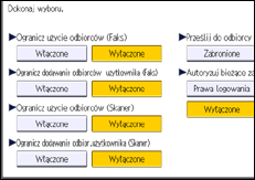 Ilustracja ekranu panela operacyjnego