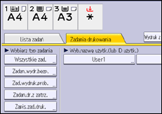 Ilustracja ekranu panela operacyjnego