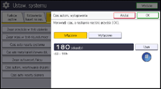 Ilustracja ekranu panela operacyjnego