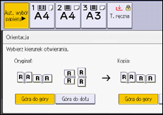 Ilustracja ekranu panela operacyjnego