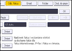 Ilustracja ekranu panela operacyjnego