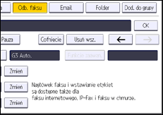 Ilustracja ekranu panela operacyjnego