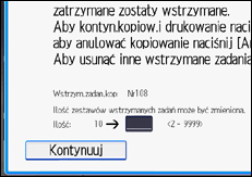 Ilustracja ekranu panela operacyjnego