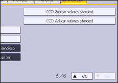 Ilustração do ecrã do painel de operação