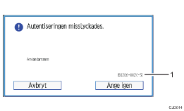 Bild av användarpanelen (numrerade detaljer)