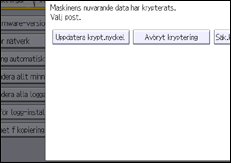 Bild av användarpanelens skärm