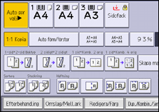 Bild av användarpanelens skärm