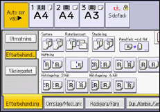 Bild av användarpanelens skärm