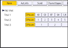 Bild av användarpanelens skärm