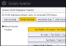 İşlem paneli ekran çizimi