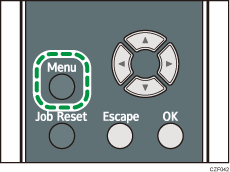 Ilustración de la tecla Menú