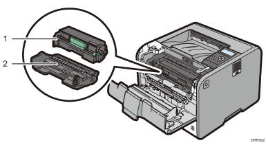 Afbeelding van hoofdeenheid met opsomming van onderdelen