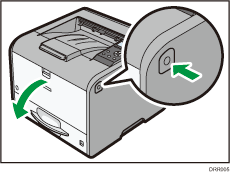 Illustratie van de printer