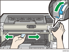 Illustratie van de printer