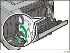 Rear side of the printer illustration