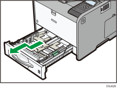 Front side of the printer illustration