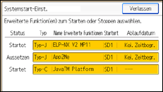 Abbildung Bedienfeld-Display