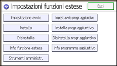 Illustrazione schermata pannello di controllo