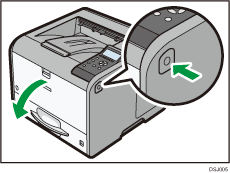 Illustratie van de printer