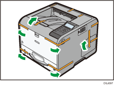 Illustratie van de printer