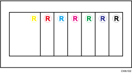 Illustration of stamp color