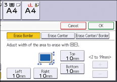 Operation panel screen illustration