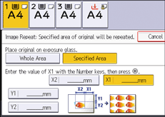 Operation panel screen illustration