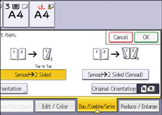 Operation panel screen illustration