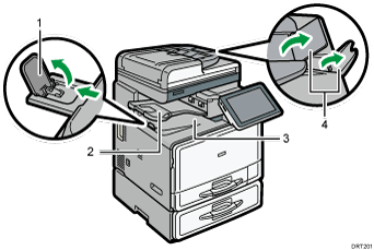 Main unit illustration numbered callout illustration