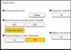 Operation panel screen illustration