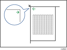 Illustration of setting the test pattern