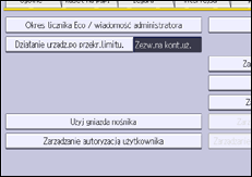 Ilustracja ekranu panela operacyjnego