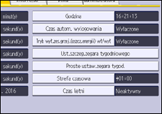 Ilustracja ekranu panela operacyjnego