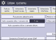 Ilustracja ekranu panela operacyjnego