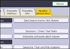 Ilustracja ekranu panela operacyjnego
