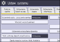 Ilustracja ekranu panela operacyjnego