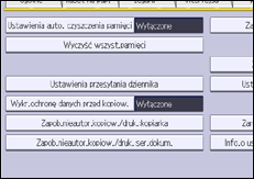 Ilustracja ekranu panela operacyjnego