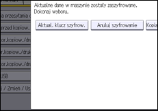 Ilustracja ekranu panela operacyjnego