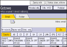 Ilustracja ekranu panela operacyjnego