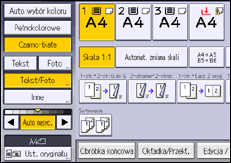 Ilustracja ekranu panela operacyjnego