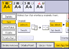 Ilustracja ekranu panela operacyjnego