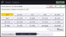 Ilustracja ekranu panela operacyjnego